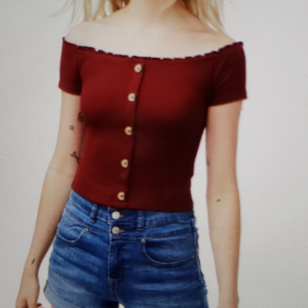 Women's off shoulder bodycon Top